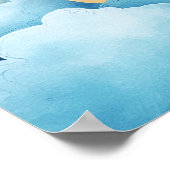 Schlaf gut, blauer Nachthimmel Poster (Ecke)