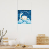 Schlaf gut, blauer Nachthimmel Poster (Küche)