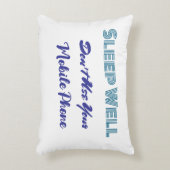 Schlaf gut sichtbares Kissen (Vorderseite(Vertikal))