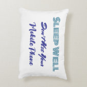 Schlaf gut sichtbares Kissen (Rückseite(Vertikal))