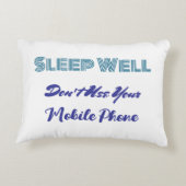 Schlaf gut sichtbares Kissen (Rückseite)