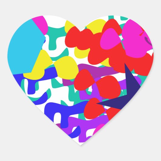 Schlaf Herz-Aufkleber (Vorderseite)