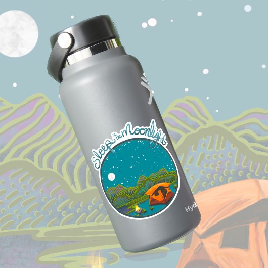 Schlaf im Mondlicht-Aufkleber Aufkleber