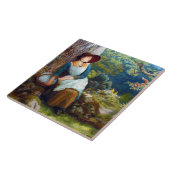 Schlaf im Wald (von Arthur Hughes) Fliese (Seite)