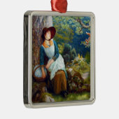 Schlaf im Wald (von Arthur Hughes) Ornament Aus Metall (Rechts)