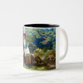 Schlaf im Wald (von Arthur Hughes) Zweifarbige Tasse (VorderseiteRechts)
