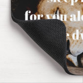 Schlaf in der Peace Bible Verse Psalm 4:8 Mousepad (Ecke)