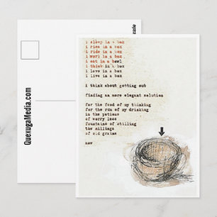 Schlaf In Einem Kasten Kunst Poesie Postkarte