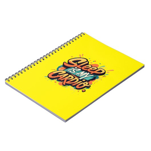 Schlaf ist mein Cardio Notizblock (Linke Seite)