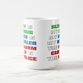 Schlaf ist meine Drogen-lustige Kaffee-Tasse Kaffeetasse (Mittel)