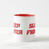 Schlaf-Kämpfer lustig schlaflos Tasse (Zentrum)