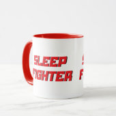 Schlaf-Kämpfer lustig schlaflos Tasse (Vorderseite Links)