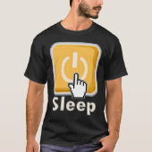 Schlaf-Knopf-Pyjama-T - Shirt (Vorderseite)