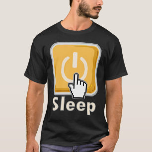 Schlaf-Knopf-Pyjama-T - Shirt