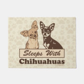 Schlaf mit Chihuahua Fußmatte (Vorderseite)