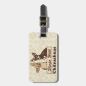 Schlaf mit Chihuahua Gepäckanhänger (Vorderseite vertikal)