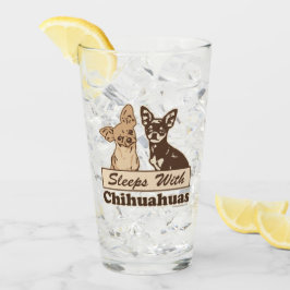 Schlaf mit Chihuahua Glas