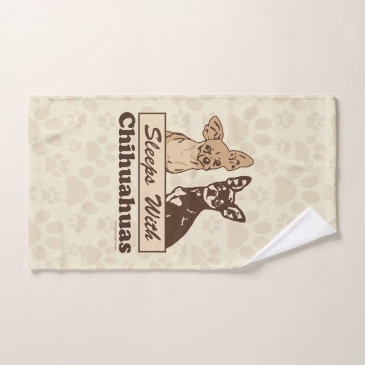 Schlaf mit Chihuahua Handtuch (Handtuch)