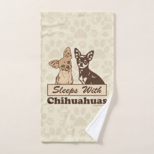 Schlaf mit Chihuahua Handtuch