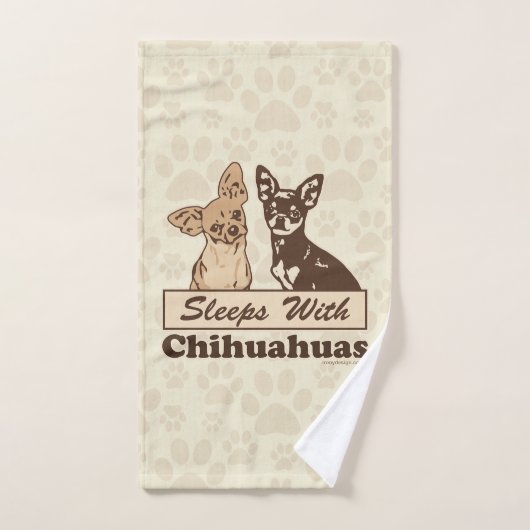 Schlaf mit Chihuahua Handtuch (Handtuch)