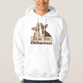 Schlaf mit Chihuahua Hoodie (Vorderseite)