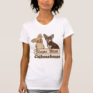 Schlaf mit Chihuahua-Hunden T-Shirt
