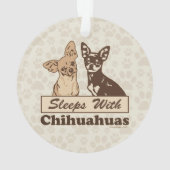 Schlaf mit Chihuahua Ornament (Rückseite)
