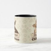 Schlaf mit Chihuahuas-niedlichem Hund Tasse (Zentrum)