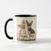 Schlaf mit Chihuahuas-niedlichem Hund Tasse (Links)