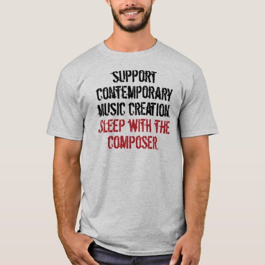 Schlaf mit dem Komponisten T-Shirt (Vorderseite)