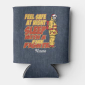 Schlaf mit einem Feuerwehrmann Dosenkühler (Vorderseite)