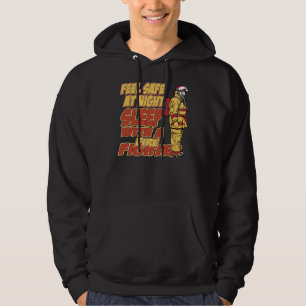 Schlaf mit einem Feuerwehrmann Hoodie
