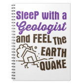 Schlaf mit einem Geologen und fühle das Erdbeben Notizblock (Vorderseite)