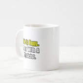 Schlaf mit einem Physiker Kaffeetasse (Vorderseite Links)
