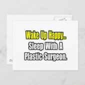 Schlaf mit einem Plastikchirurgen Postkarte (Vorne/Hinten)