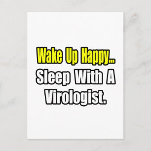 Schlaf mit einem Virologen Postkarte