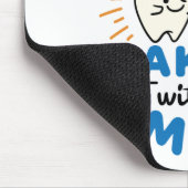 Schlaf mit einem Zahnarzt Weckte mit einem Lächeln Mousepad (Ecke)