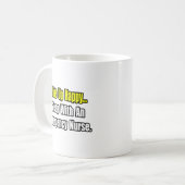 Schlaf mit einer Krankenversicherung Kaffeetasse (Vorderseite Links)