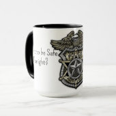 Schlaf mit Polizist Kaffee Tasse (Vorderseite Links)