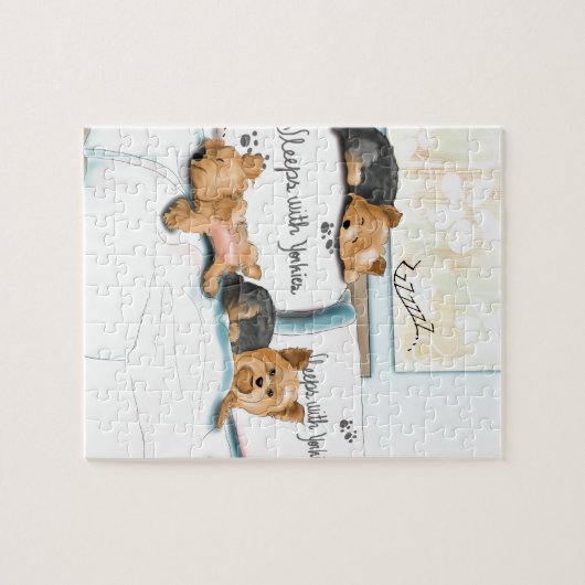 Schlaf mit Yorkies durch Catia Cho Puzzle (Horizontal)
