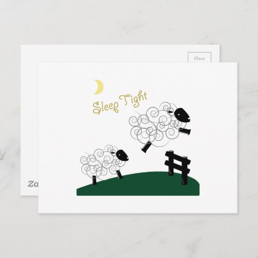 Schlaf Postkarte (Vorne/Hinten)