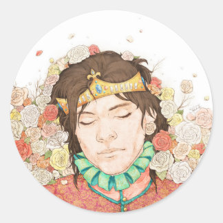 Schlaf Runder Aufkleber