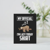 Schlaf schwach Entspannung für Offizielle Tierfreu Postkarte (Stehend Vorderseite)