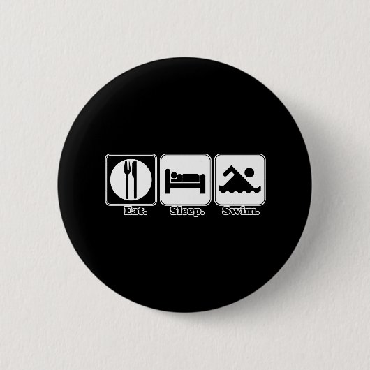 Schlaf schwimmen button (Vorderseite)