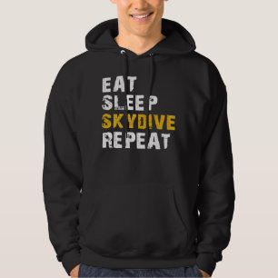 Schlaf Skydive essen Hoodie