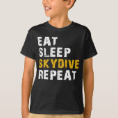 Schlaf Skydive essen T-Shirt (Vorderseite)