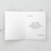 Schlaf Sloth Tragen Weihnachtsfeiertag Karte (Innenseite)