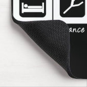 Schlaf-Tanz essen Wiederholung Mousepad (Ecke)