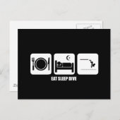 Schlaf tauchen postkarte (Vorne/Hinten)