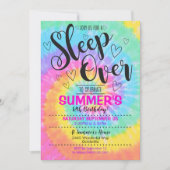 Schlaf über Party Gefärbte Krawatte Einladung Slum (Vorderseite)